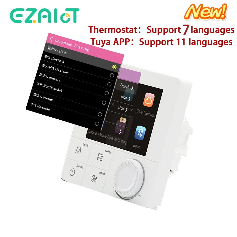 Imagem -06 - Tuya Wifi Smart Floor Heating Termostato Regulador Quente Elétrico Água Gás Caldeira Controle Remoto Controlador de Temperatura Alexa Google