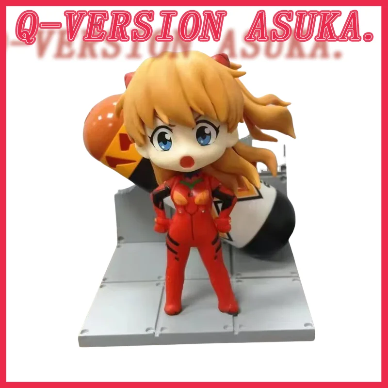 

EVA Q Version 3 Style Asuka Ayanami Miniature Scene Unit-01 Figurine Model Ornament Gift Decoration Box Figurine