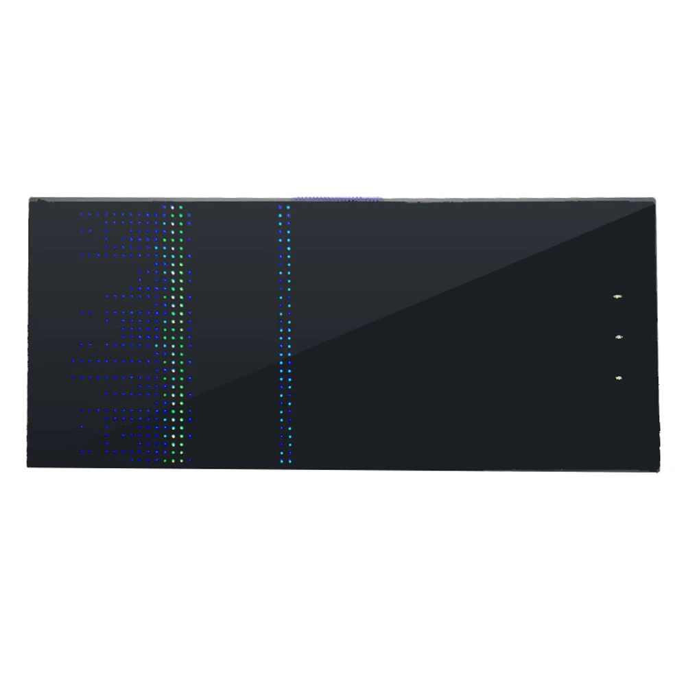 Full-color Music Spectrum CLOCK Display remote Voice control Level Indicator rhythm Analyzer VU Meter Amplifier Ambient Light
