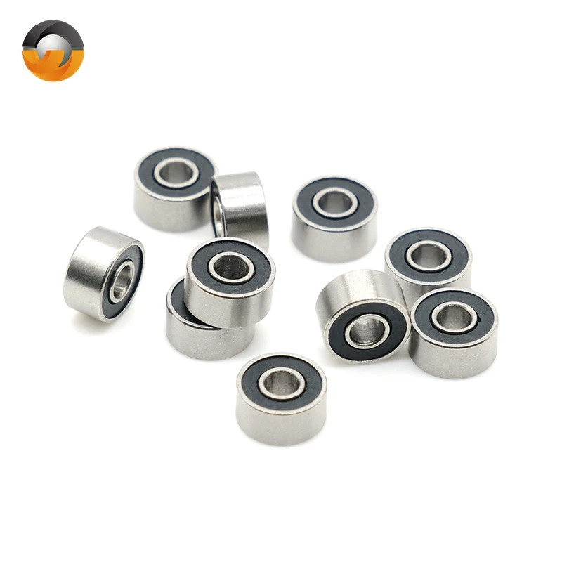 Stainless Steel Deep Groove Ball Bearing 10PCS S693RS 3x8x4 mm  ABEC-7 Bearings 693-2RS S693-2RS S6932RS RS