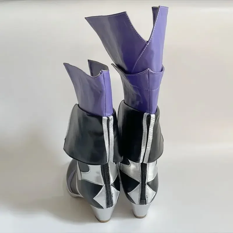 Honkai:Star Rail Seele Asymmetrie Hohe Stiefel Kurze Stiefel Cosplay High Heels Stiefel Schuhe Halloween Für Mädchen Jungen PU Leder Schuhe