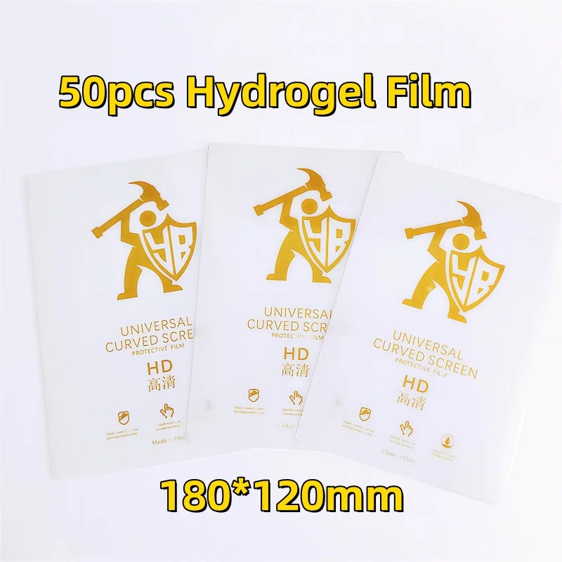 

50pcs Universal HD Hydrogel Sheet For SmartPhone Screen Protector Hot Selling Flexible HD Film For Intelligent Cut Machine