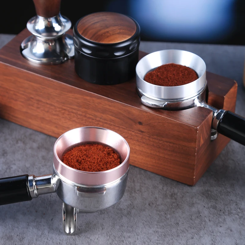 51/53/58mm Aluminum Alloy Portafilter Dosing Funnel Magnetic Dosing Ring Free Espresso Tools