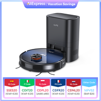 ILIFE T10s LDS Vacuum Cleaner Robot,Auto Empty Station for 60 Days,2.5L Large Dust Bag,App Remote Control,3000Pa Suction