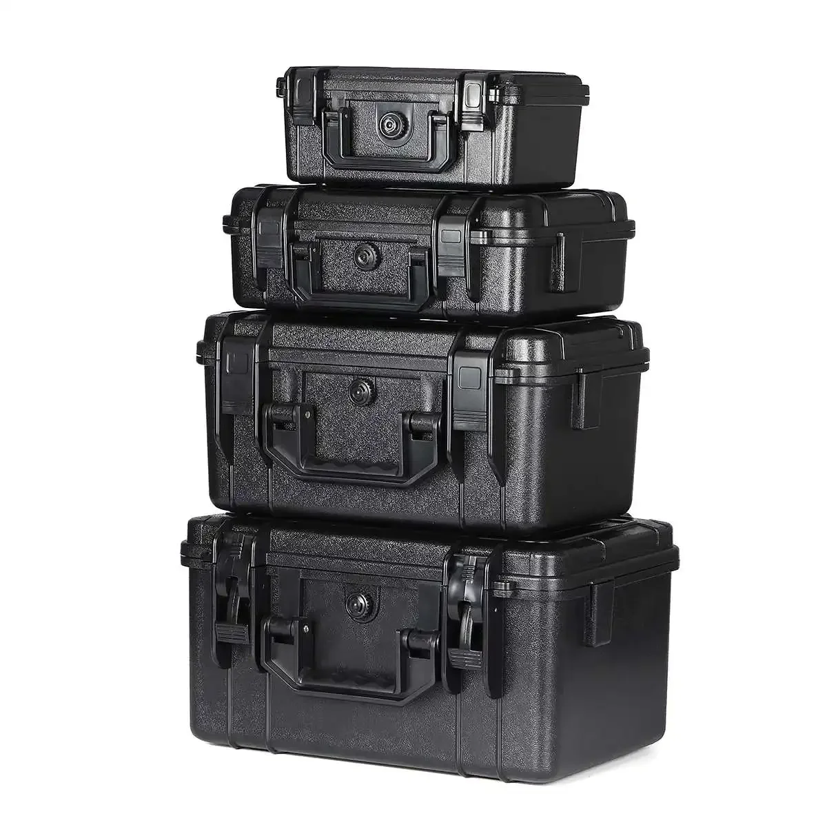 Waterproof Safety Case ABS Plastic Tool Box Outdoor Tactical Dry Box Sealed Safety Equipment Storage Outdoor Tool Container