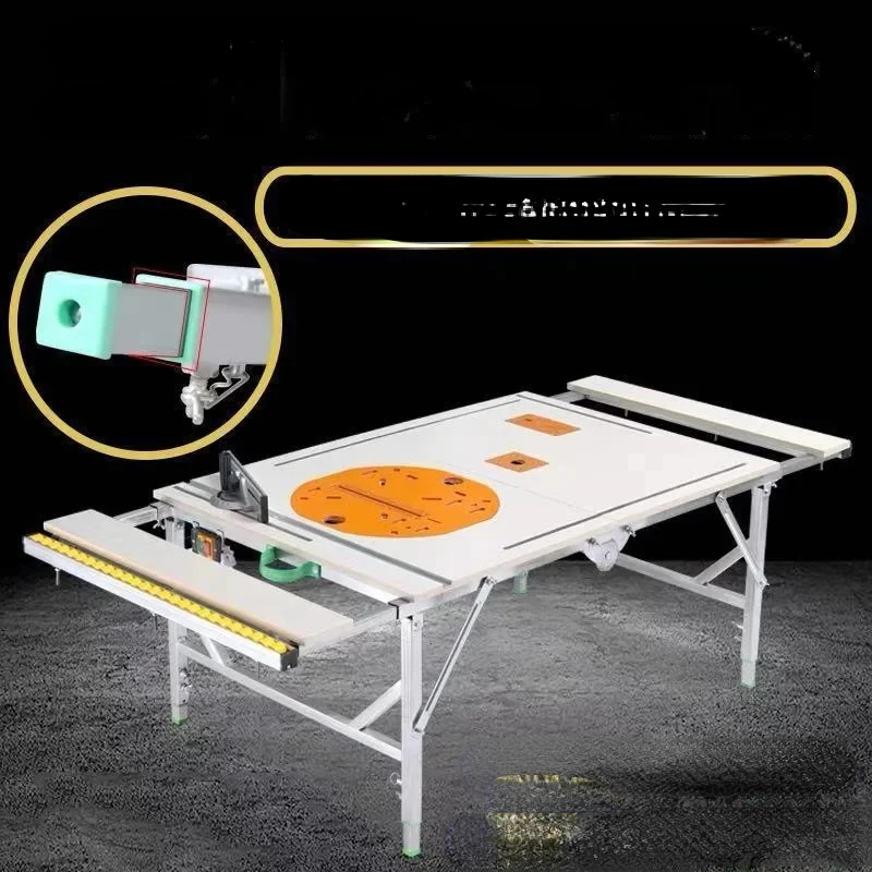 Woodworking saw table upside down multi-functional lifting decoration sliding table saw portable folding saw table small