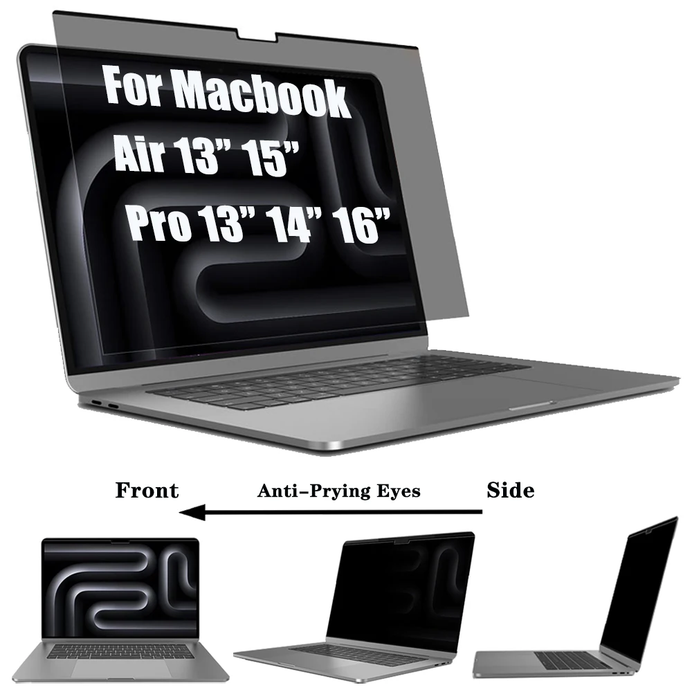 For Macbook Monitor Privacy Screen Protector For Macbook Air 13.6 inch M5 For Macbook Pro 14 16 M5 Pro/Max Laptop Privacy Filter