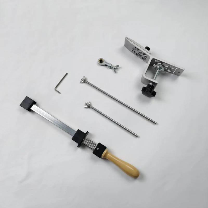 

Multifunctional Home Outdoor Knife Sharpener Diamond Angle Guide Sharpening System Silver GT