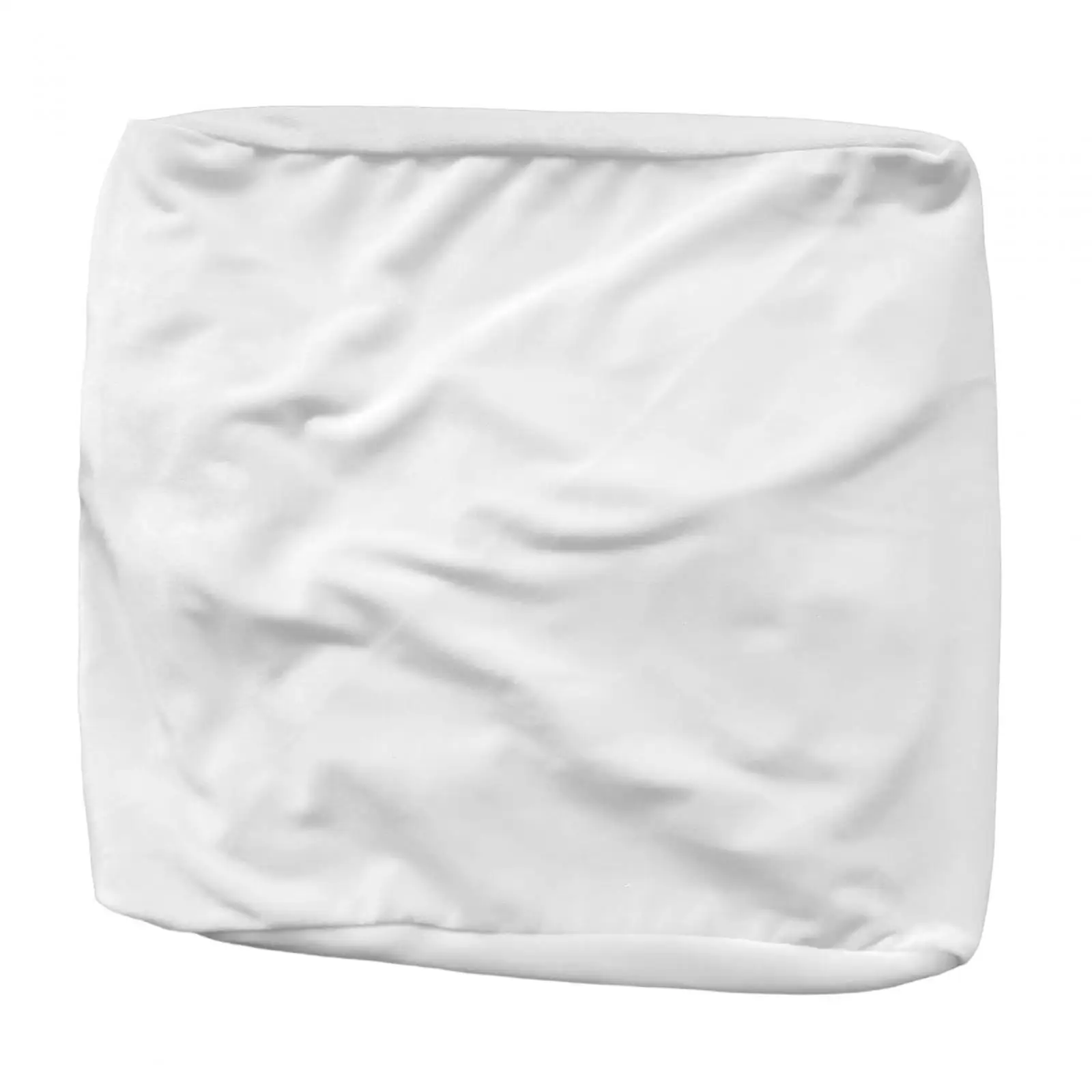 Stretch Ottoman Cover Stool Furniture Protector Square Slipcover with Elastic Bottom