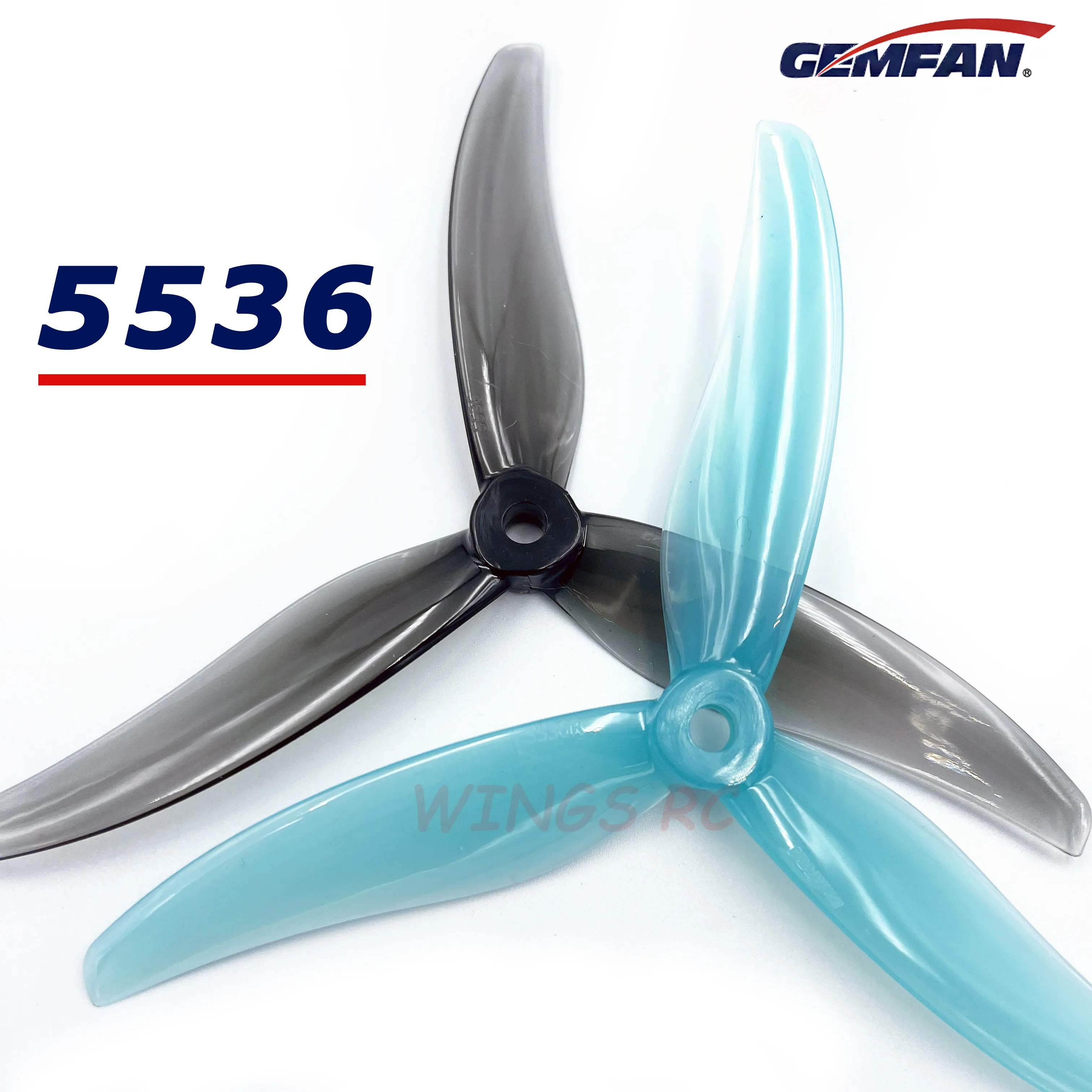 24 stücke/12pairs Gemfan Hurrikan 5536 5,5X3,6 X3 3-Klinge PC Propeller für RC FPV 5,5 zoll Freestyle Drohnen DIY Teile