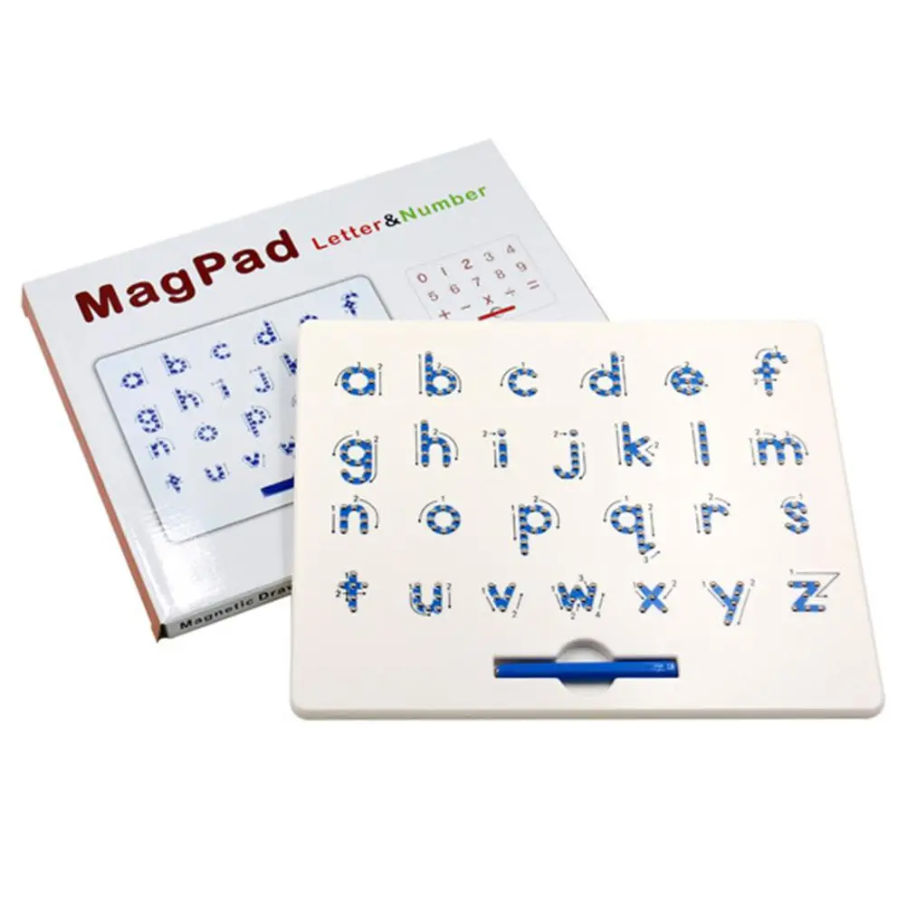 

2 Pcs Magnetic Letter Board Kids Educational Toy Drawing Pad Early Learning Alphabet Sketchpad Child Toys