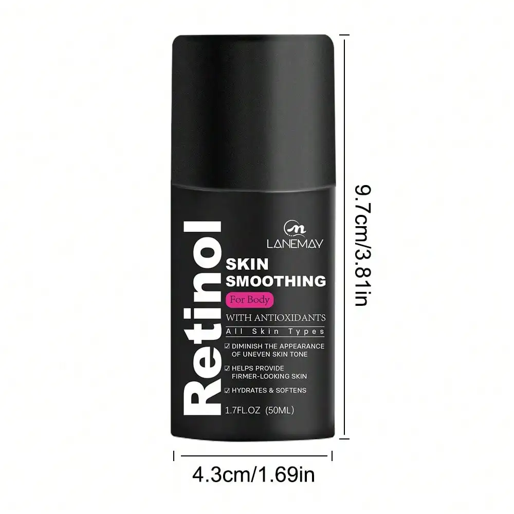 Retinol Body Lotion 50ml Moisturizing Smoothing Skin Softening Lightweight Formula 1pcs