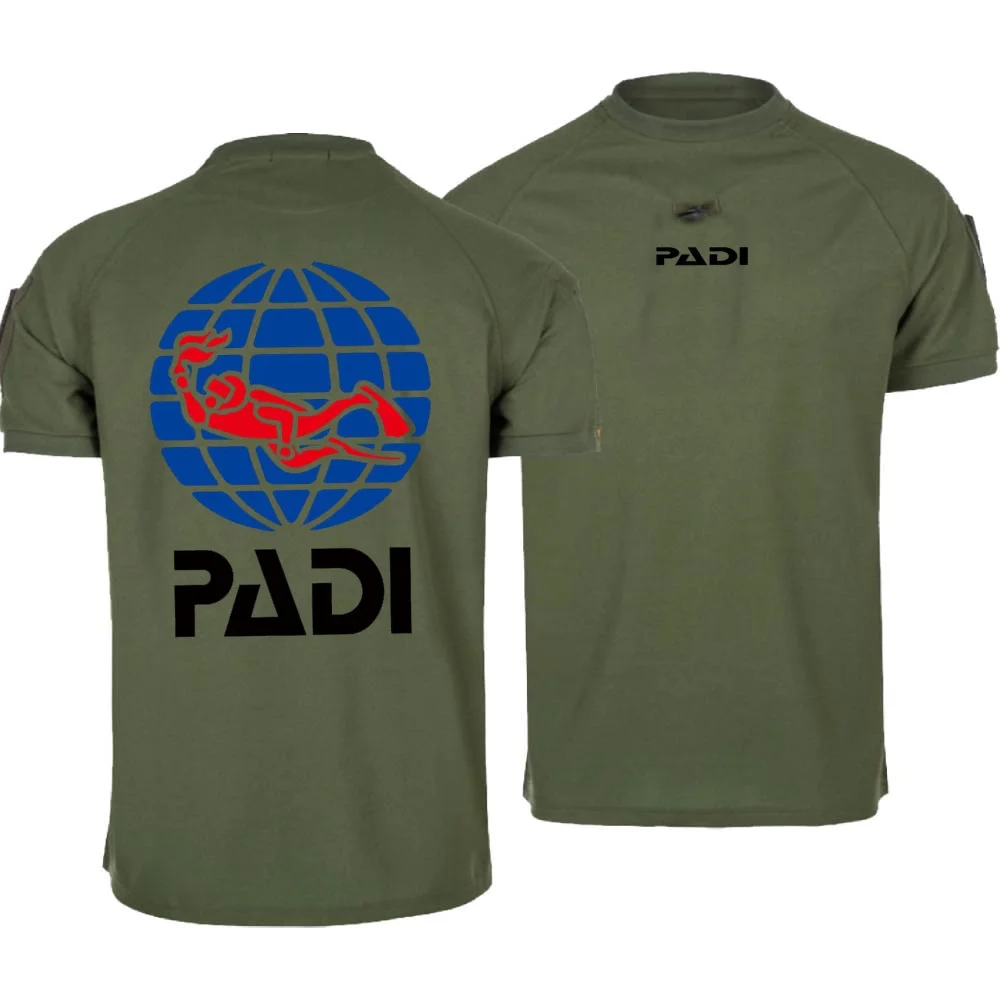 الرجال س الرقبة تي شيرت الغوص سائق بادي الرجال قصيرة الأكمام تي شيرت العسكرية التكتيكية تنفس الذكور سريعة الجافة التخييم الشباب المحملة #2