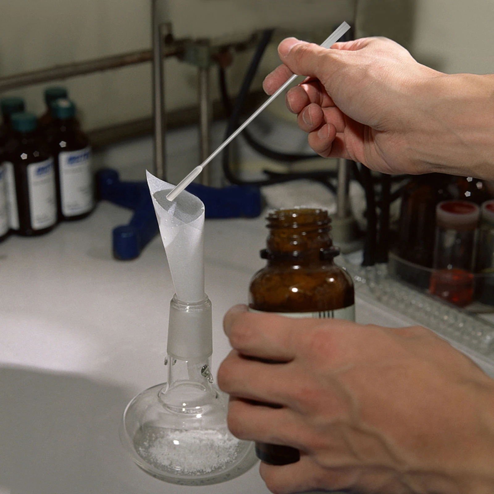 

Stainless Steel Double Ended Spatula 20 Cm Lab Tools Powder Scoop Home Lab Restaurant Teaching Equipment