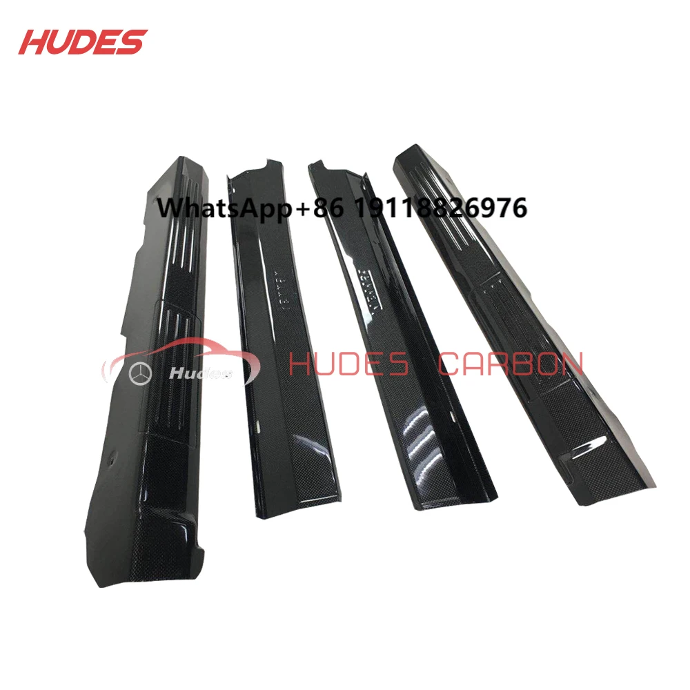 

For Ferrari 430 Door Sill Steps Plates Kick Panel Trim Fit Ferrari F430 Carbon Fiber 4 Piece