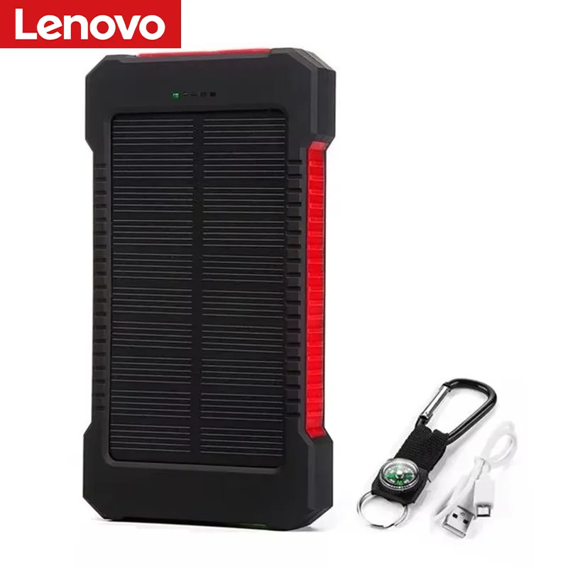 Zonne-energiebank 500000 mAh Powerbank met ultragrote capaciteit Supersnel opladen Draagbare mobiele kracht Zaklamp Externe batterij