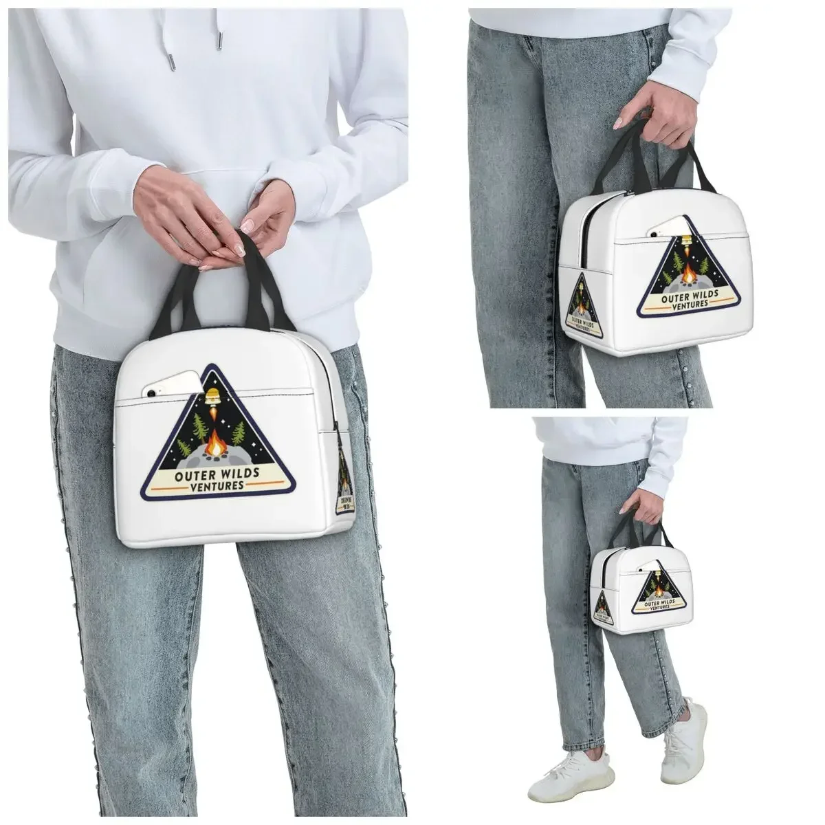 Outer Wilds Ventures Patch Insulated Lunch Bag for Women Office Cooler Thermal Food Box Tote Portable Lunch Boxes Container