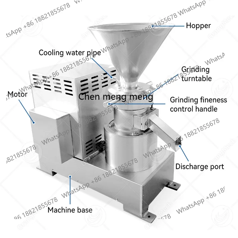 MF Multifunction 300kg Almond Glue Grinder Small Industrial Make Peanut Butter Pulp Machine for Sale