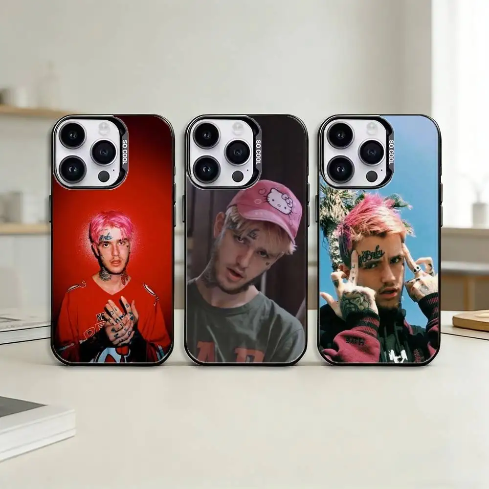 

Rapper Lil Peep Hellboy Phone Case For iPhone 17,16,15,14,13,12,11,Pro Max,Plus Candy Silver Cover