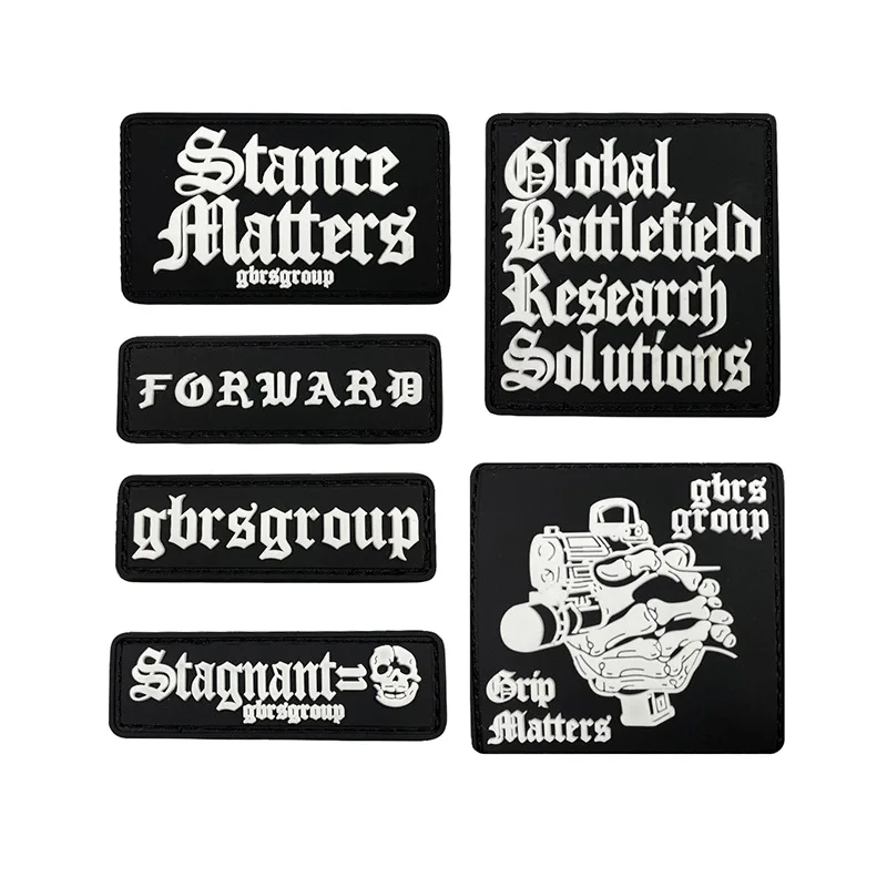 

GBRS Group 3D PVC Patch Stickers Hook&loop Patches for Clothing GEISSELE Tactical Morale Badges on Backpack Appliques