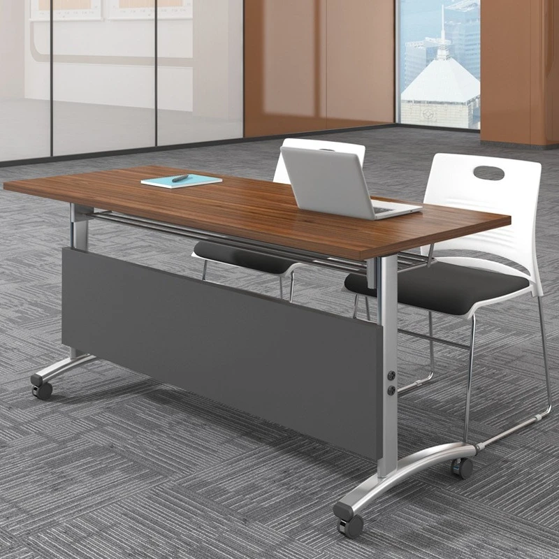 طاولة تدريب قابلة للطي وكرسي مزيج مكتب متنقل طاولة طويلة مؤسسة تعليمية الربط #2