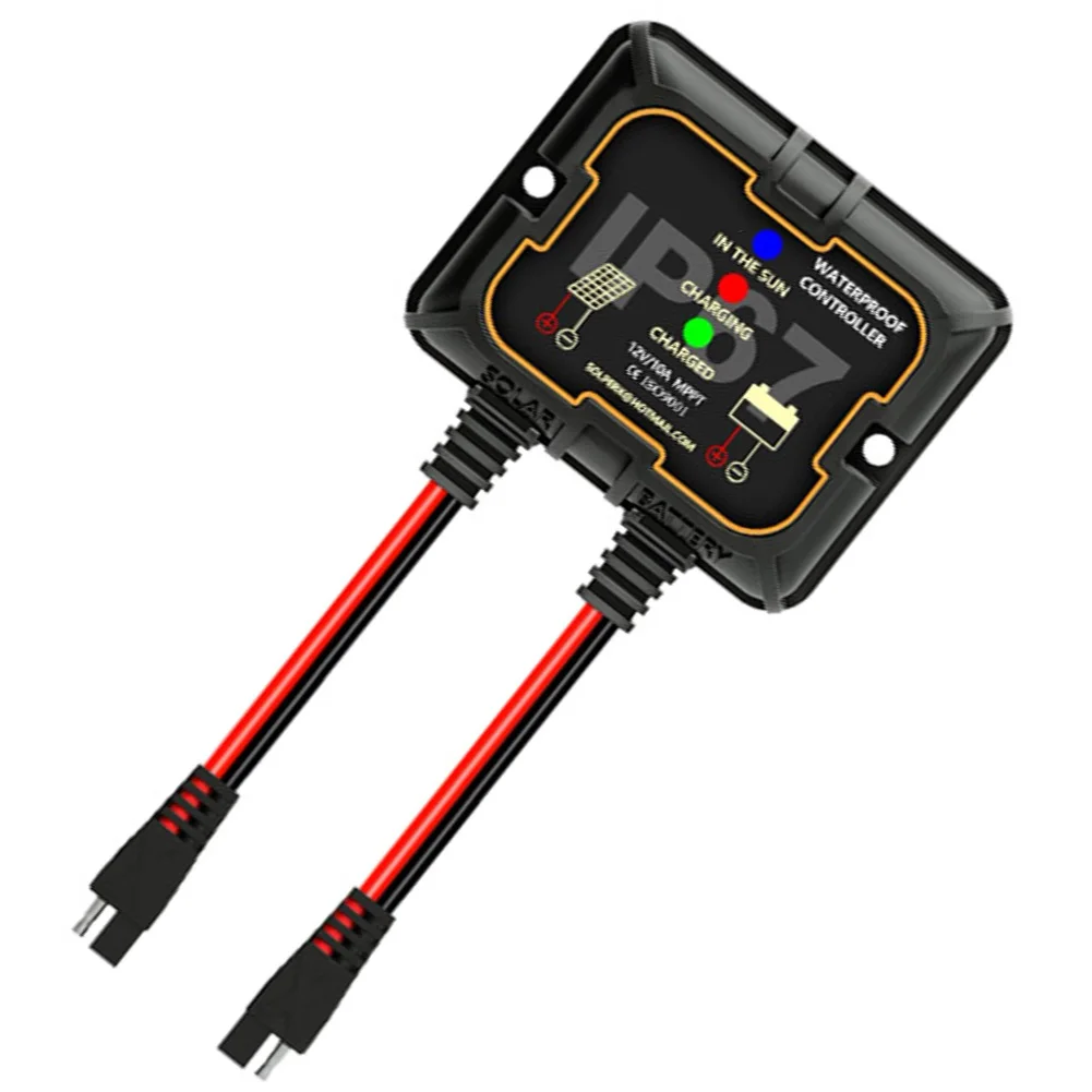 For Outdoor Solar Panels Solar Controller Waterproof Solar Device 12V Solar Battery Charge Controller
