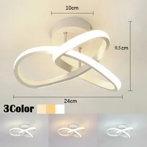 Modern Household Led Chandelier, ceiling lamp, bedroom light, surface installation, dining room lamp, 3 colors, AC 220V 6 Main sales chandelier for dining room - №3