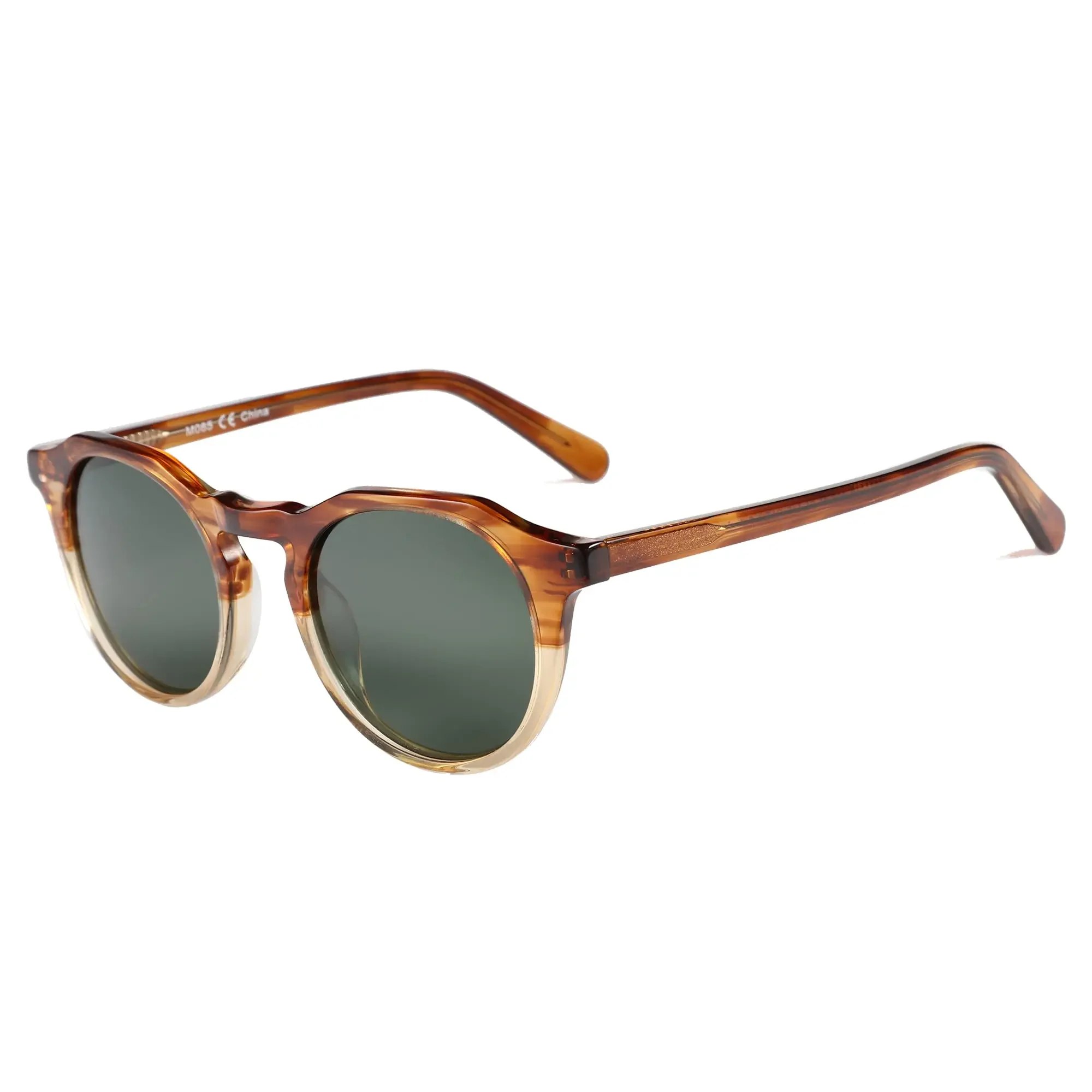 BLUEMOKY Polarized UV400 Protection Sunglasses Acetate Vintage Round for Men Women Popular Premium Trend
