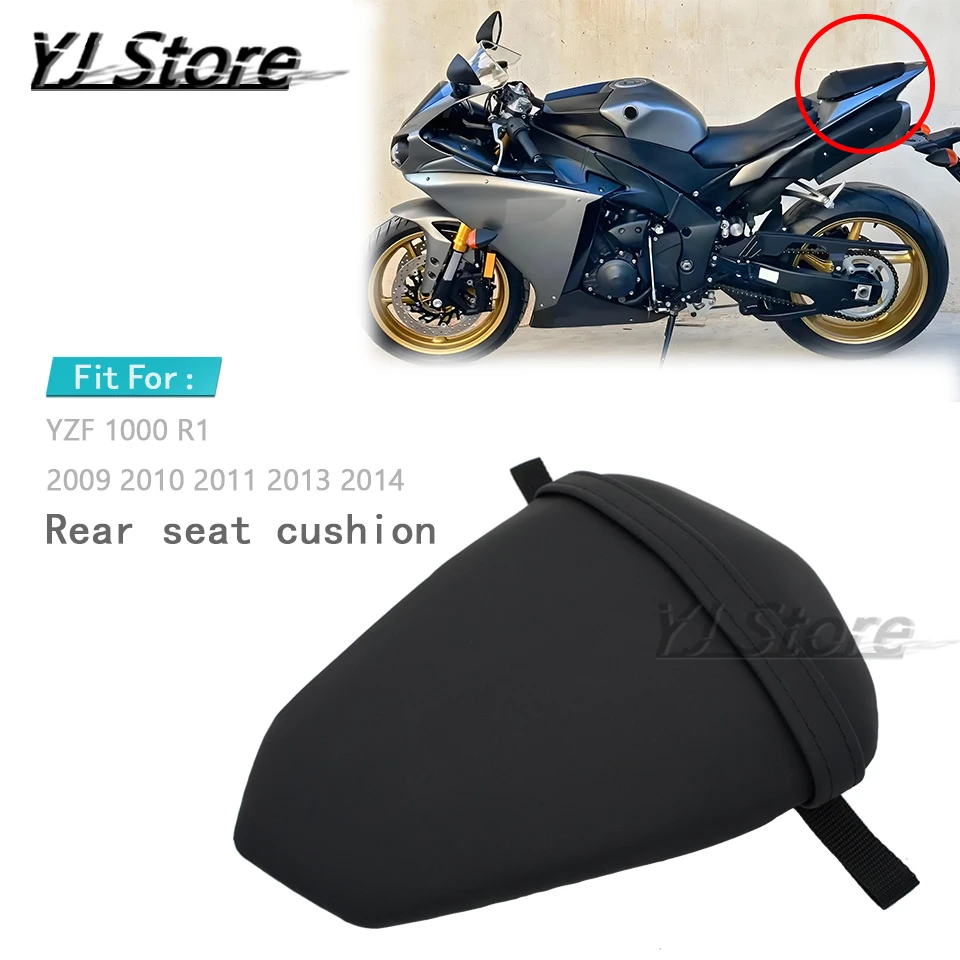 

Fit For Yamaha YZF 1000 R1 2009 2010 2011 2013 2014 Motorcycle Black Passenger Rear Seat Pillion Cushion