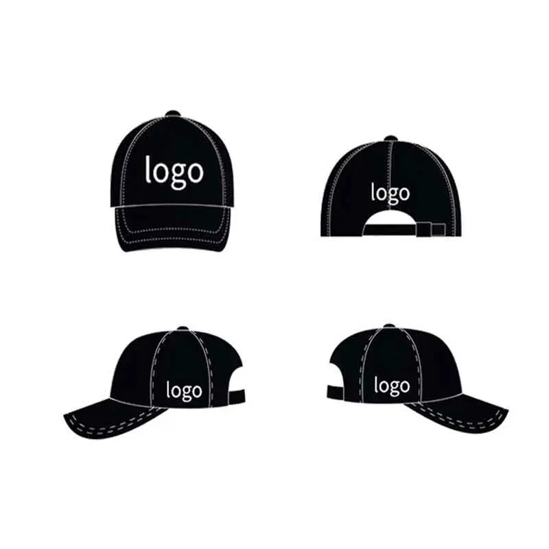 Customized Logo Washed Cotton Embroidered Baseball Cap Snapback Cap with Name Customized Hats Unisex Adjustable Hats