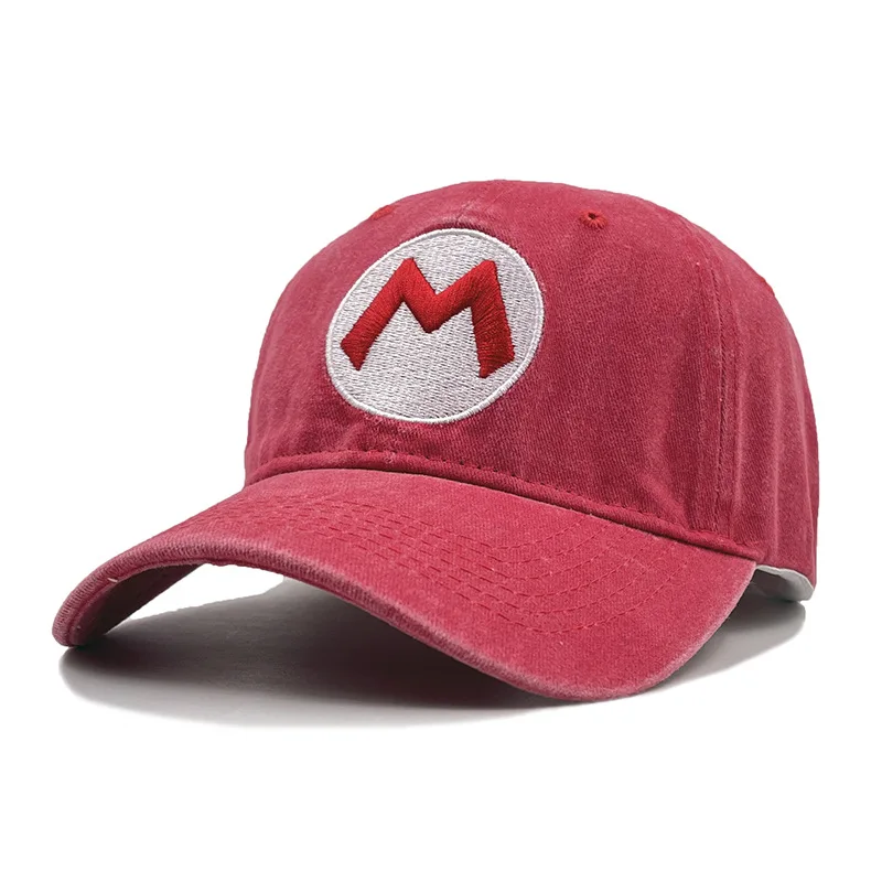 

Kawaii Game Super Mario Baseball Cap Student Outdoor Sports Sunscreen Sun Hat for Children Hip Hop