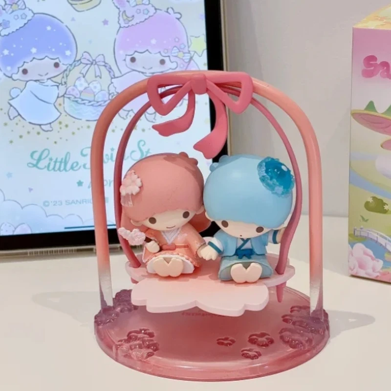 

Miniso New Rhyme Flower Pattern Blind Box Collectible Figure Large Ear Dog Toy Trendy Gift Display Piece For Hobbies