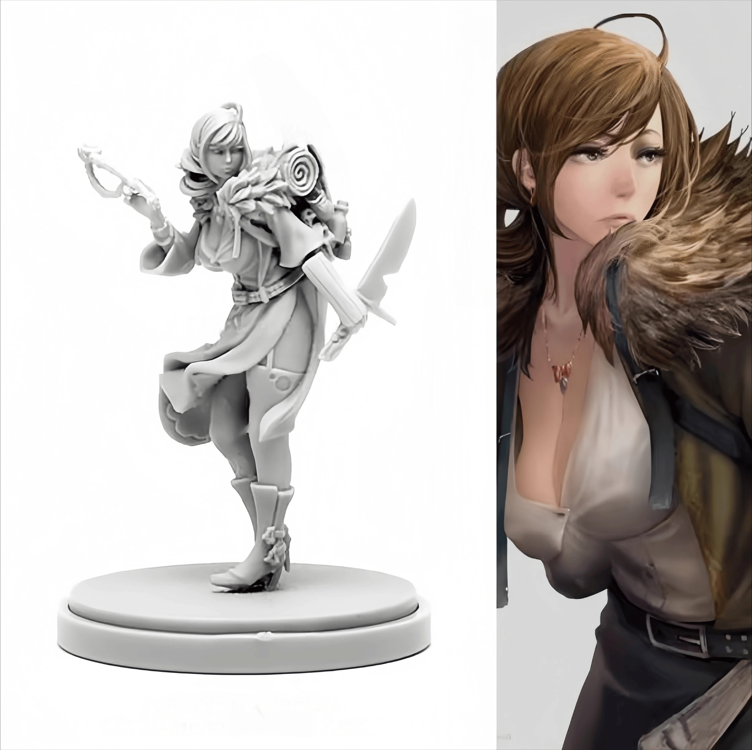 

38mm Cast Resin Model Assembly Kit, GK, Valkyrie, Unpainted Needs To Be Assembled