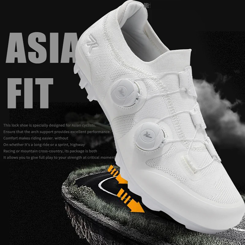 

New Men's And Women's Cycling Shoes, Road And Mountain Rubber Multifunctional Cycling Shoes For Couples, Anti Slip And Breathabl
