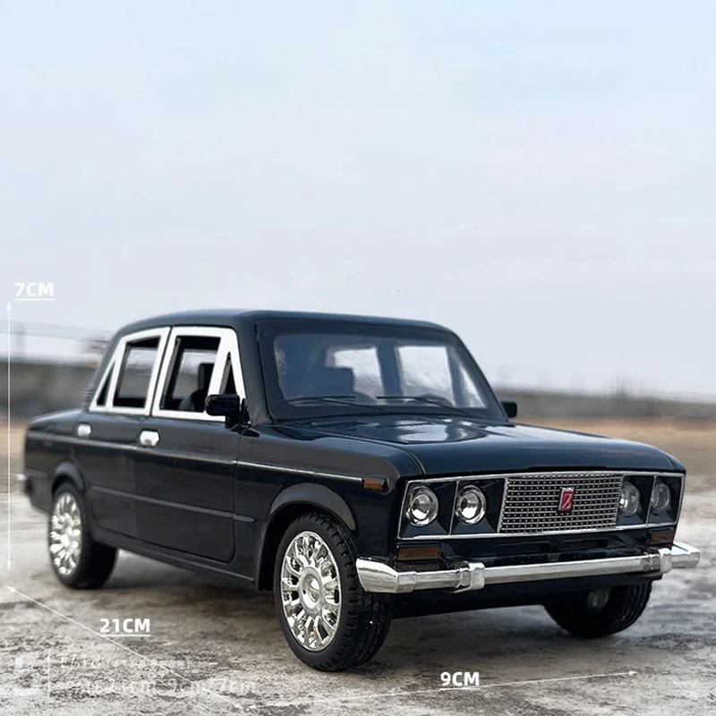 1:18 Russia LADA 2106 Alloy Model Car Toy Diecasts Casting Sound and Light Car Toys For Children Vehicle