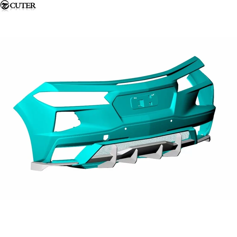 C8 ألياف الكربون الجافة المصد الخلفي مآزر الجانب الفاصل لشروليه كورفيت C8 تصفيف السيارة 2020