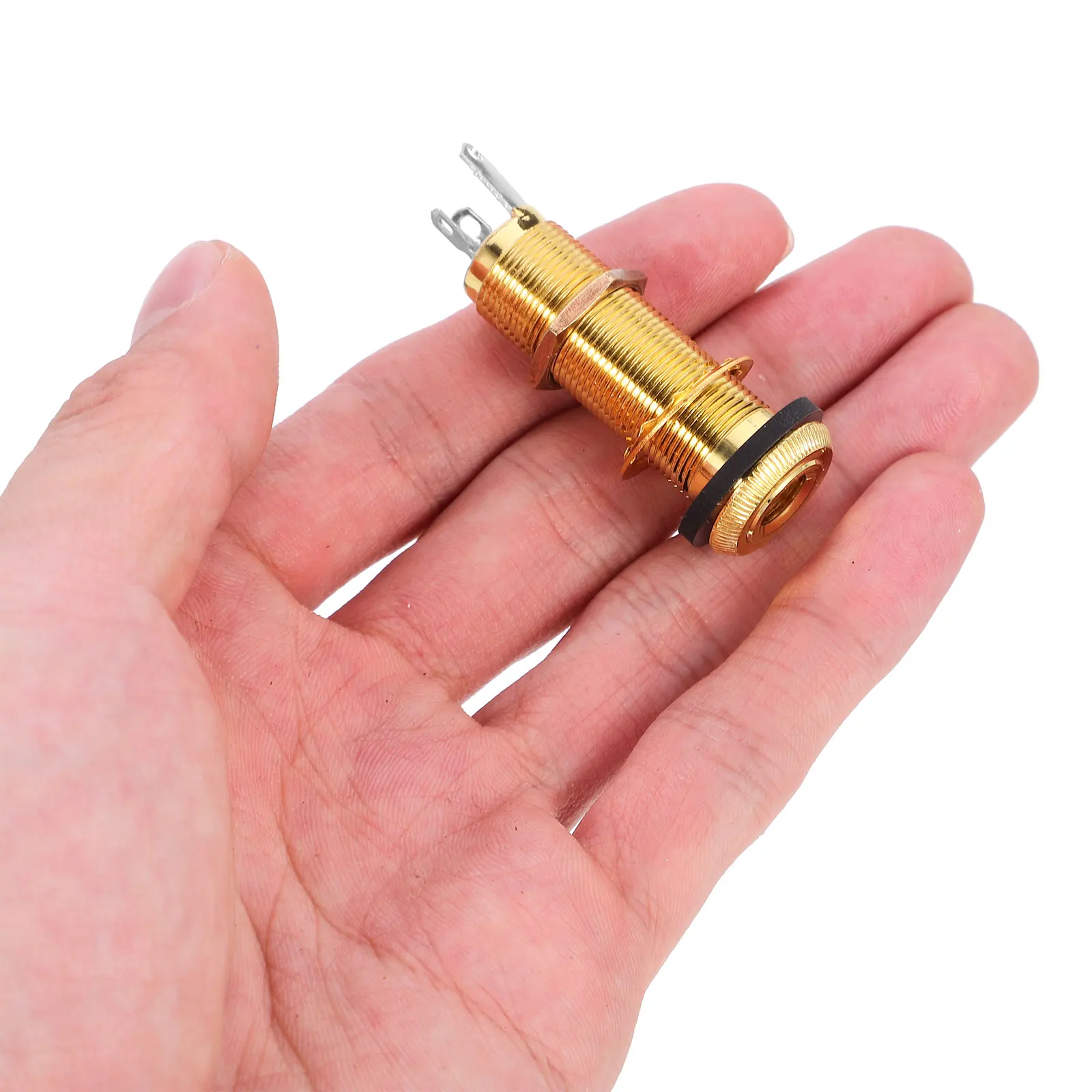 

Output Jack Golden Plated Flush Mount For Output Jack For Electric Guitar Bass Electric Guitar Bass Replacement