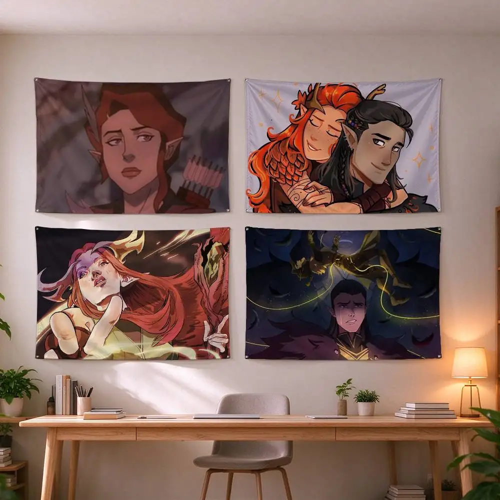 The Legend of Vox Machina Flags Wall Hanging Tapestry Outdoor Garage Room Decorative flag Background Blanket