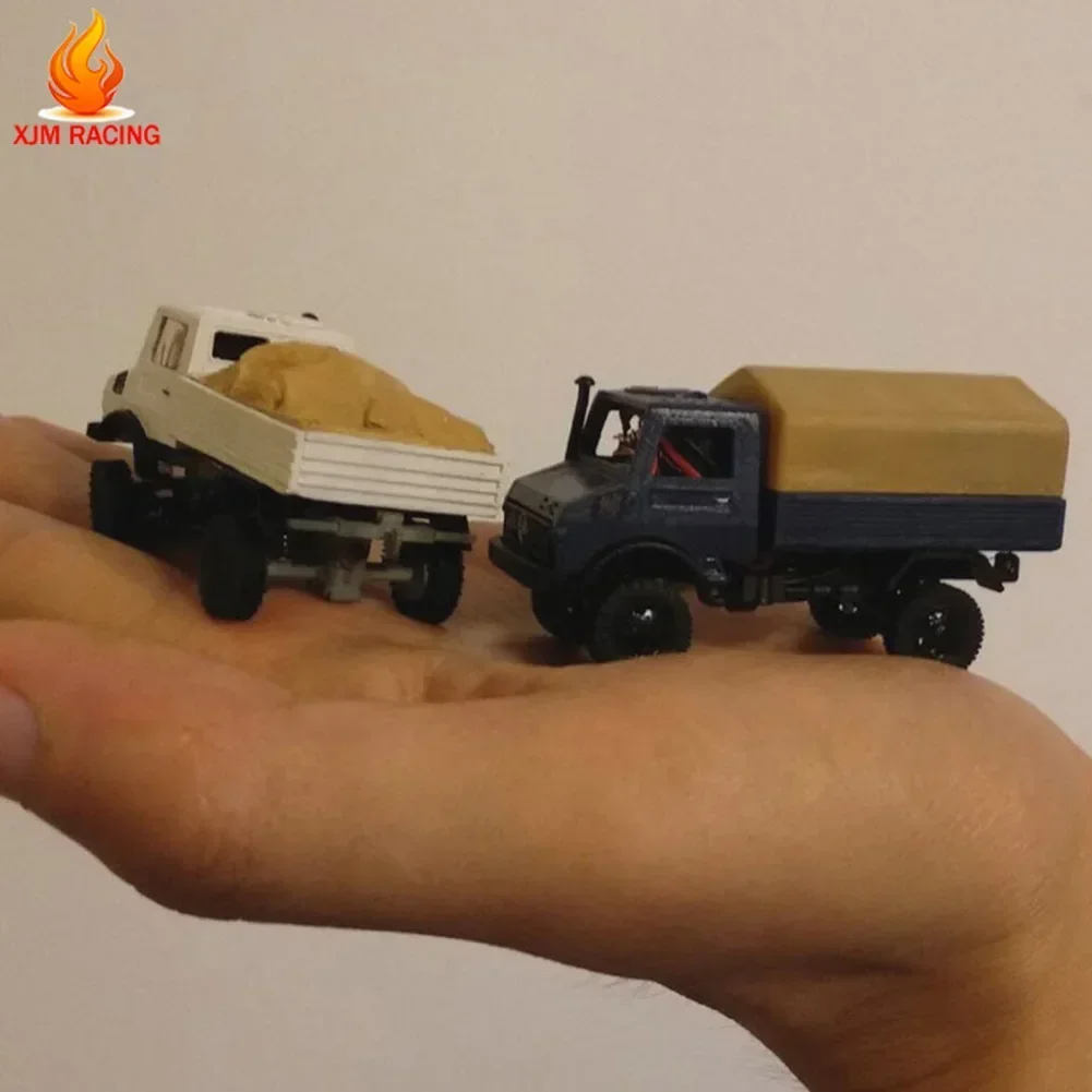 4WD Unimog 1:87 Metalowe podwozie ciężarówki Zestaw do samodzielnego montażu 4*4 Zestaw do zmiany statycznej Das87 DS87E06