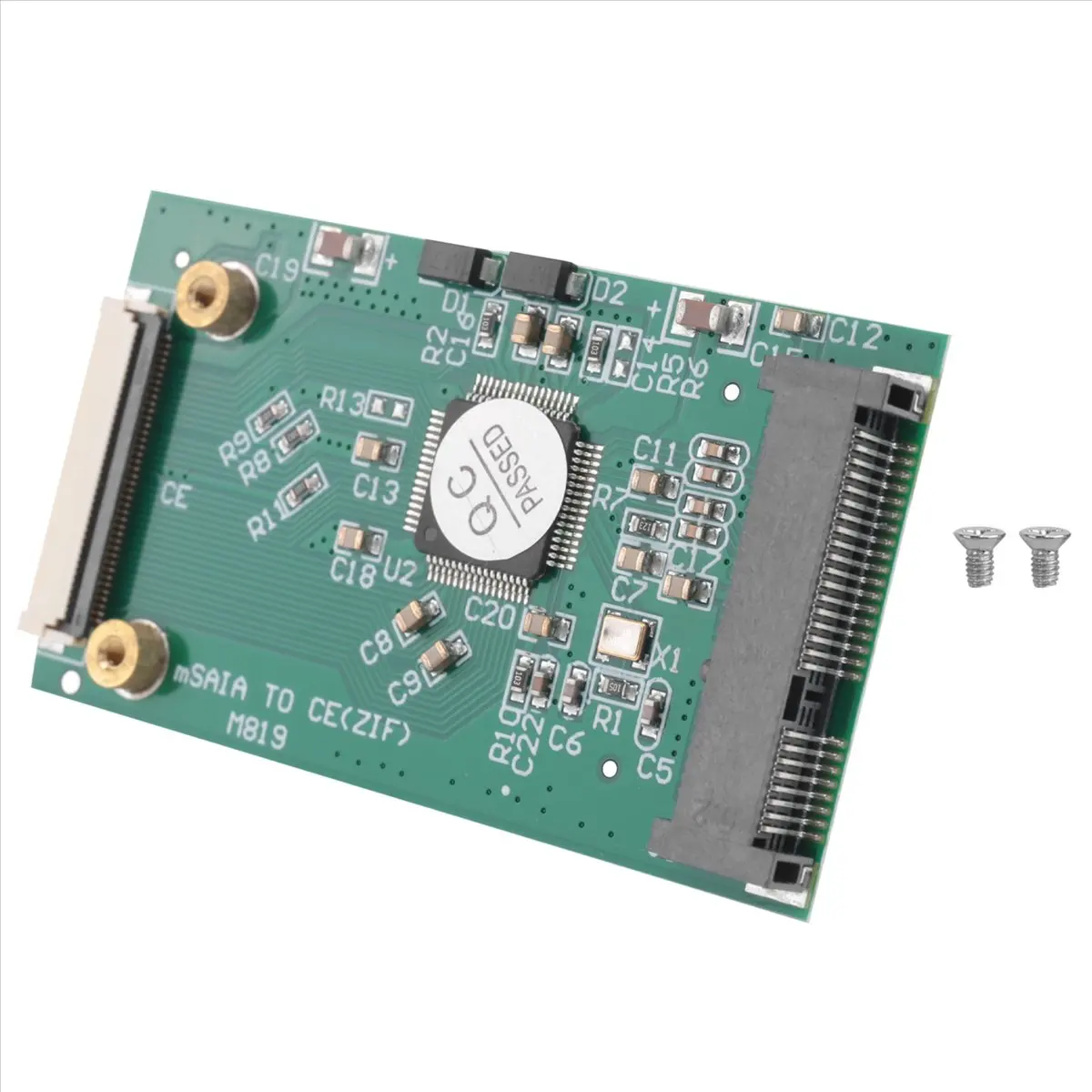 ABIU Mini SATA MSATA PCI-E SSD to 40Pin 1.8 Inch ZIF/CE Converter Card for IPOD IPAD for Toshiba for Hitachi ZIF Hard Disk