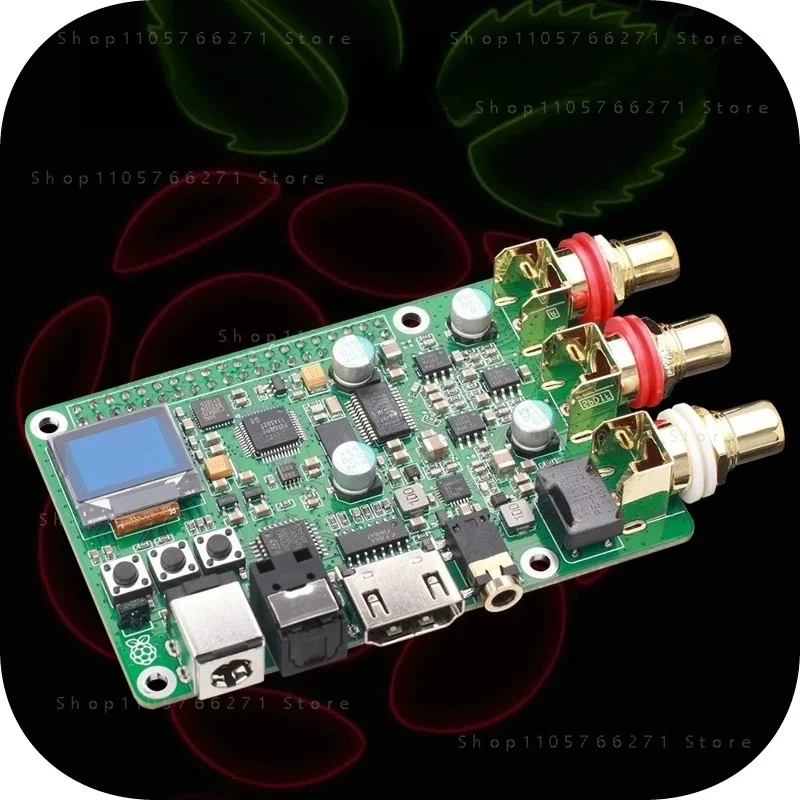 PCM1794A Raspberry Pie DAC Audio Decoding Board HIFI Fever Coaxial Fiber I2S DSD512 Digital