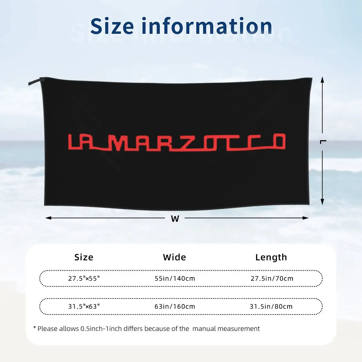 La Marzocco Brand Coffee Machine Beach Towel Soft Microfiber Quick Dry Absorbent Quick Towels For Mountain Climbing