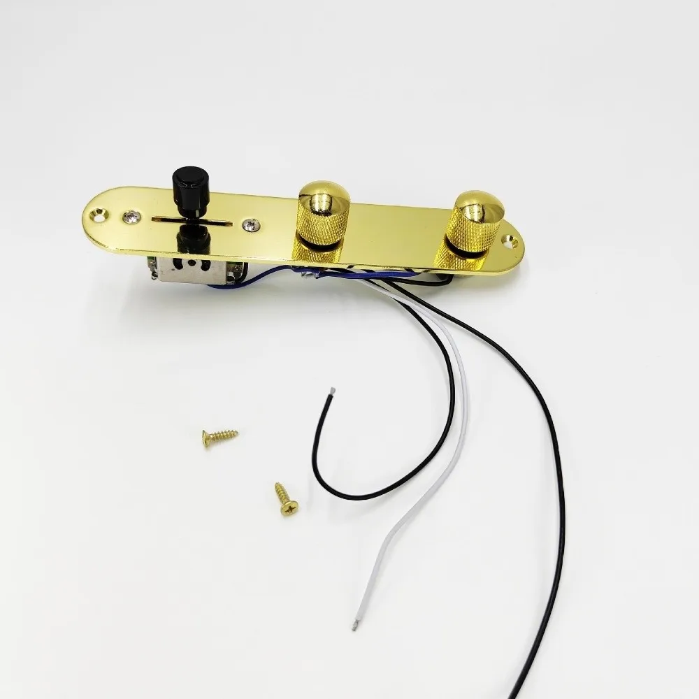 Metal, Electronic Components Electric Guitar Control Plate Golden Pre Wired Guitar Control Board Guitar Control Plate