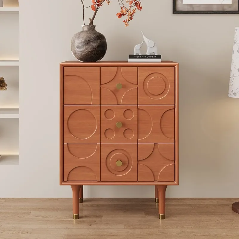 Bauhaus Vintage Bedside Cabinet Modern Aesthetic Storage Drawers Night Stand Unique Management Bedroom Furniture Mesa De Noche