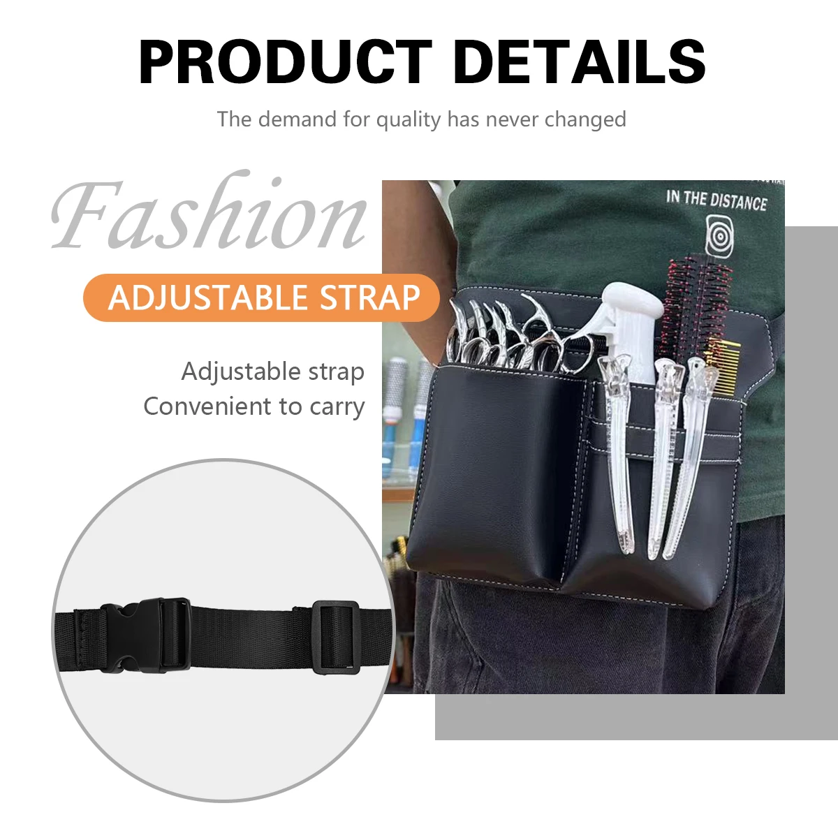 Leather Hairdressing Tools Storage Bag for Salon