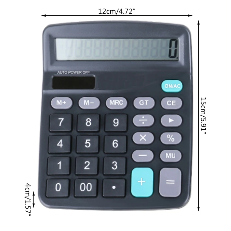 2024 New 12-Digit Desk Calculator Business Accounting Tool and Solar Power Clear Big Buttons Lcd Electronic Calculators