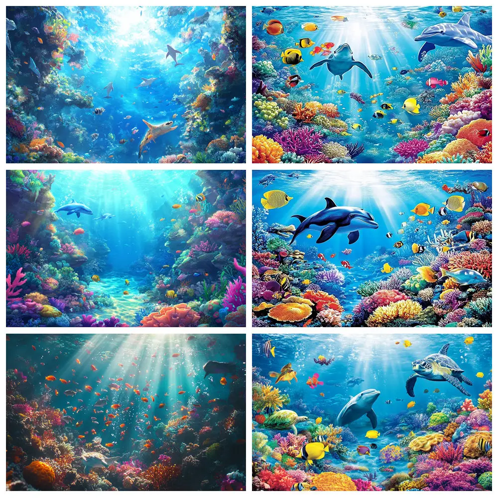 mundo-subaquatico-fundo-para-fotografia-peixe-golfinho-tubarao-colorido-coral-algas-aquario-cha-de-bebe-foto-pano-de-fundo-decoracao