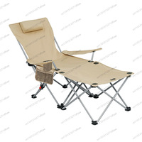 Outdoor Folding Chair Recliner Portable Moon Chair Camping Beach Nap Fishing Office Lunch Break Chair Equipment Stool