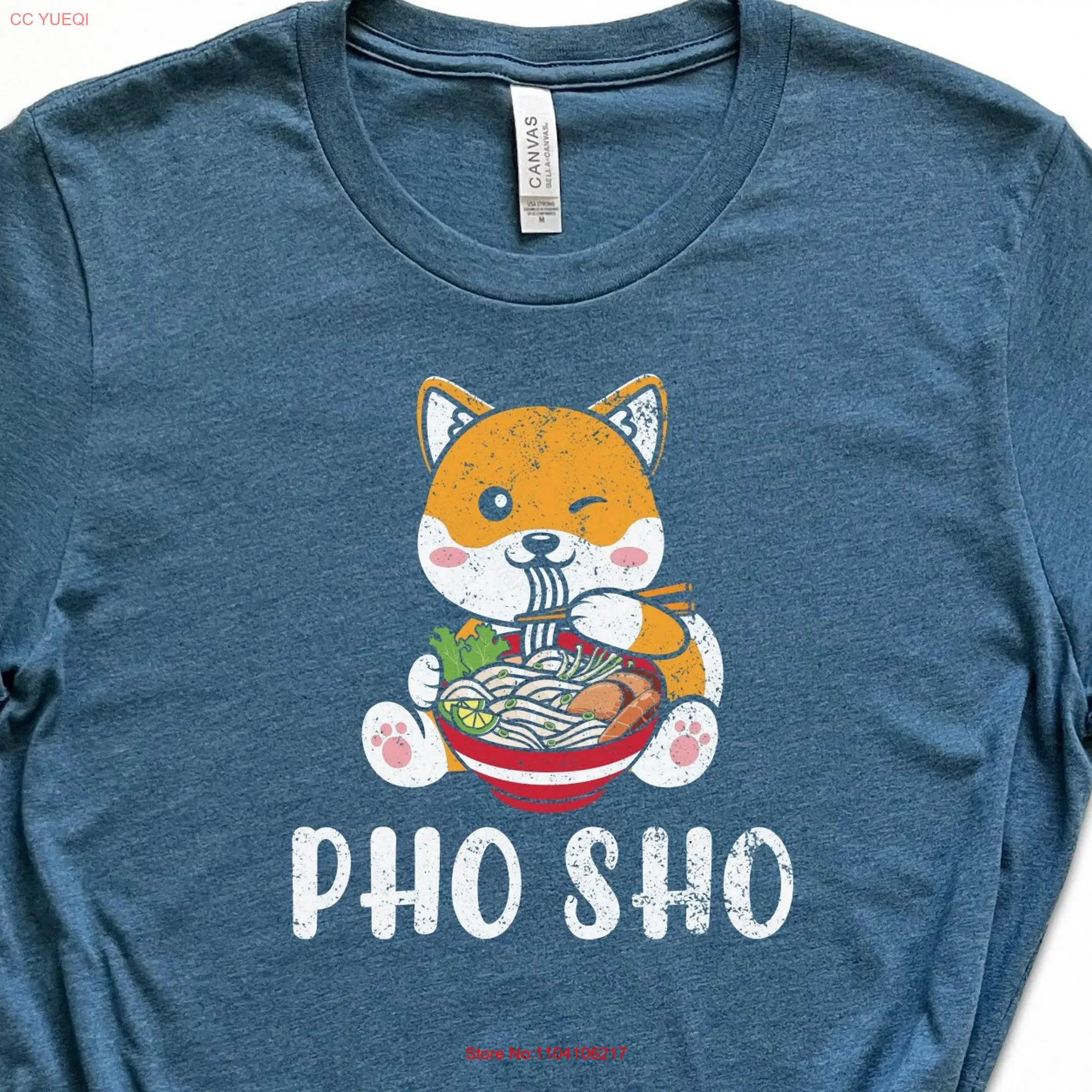 Pho Sho camiseta divertida Ramen, Linda comida de fideos, amante asiático vietnamita, manga larga o corta