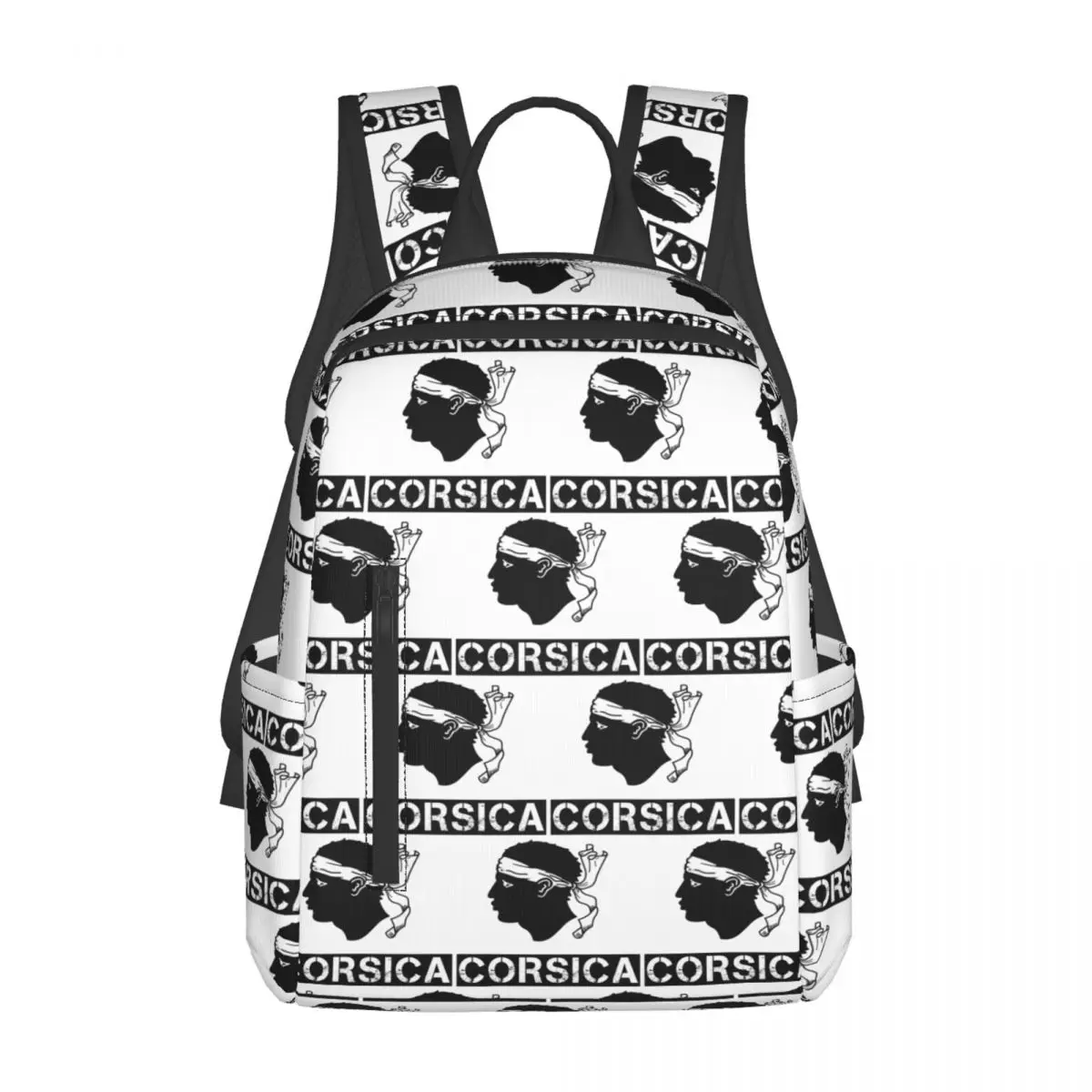 

Рюкзак с картой и флагом Корсики, французский корсиканский рюкзак, вместительный детский рюкзак для книг, школьная сумка, сумки на плечо для мужчин и женщин